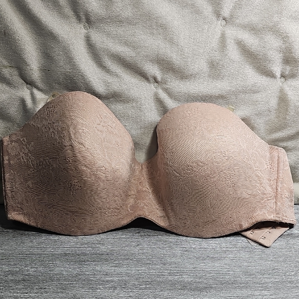 Victoria's Secret Lace Strapless Bra - Brown#72